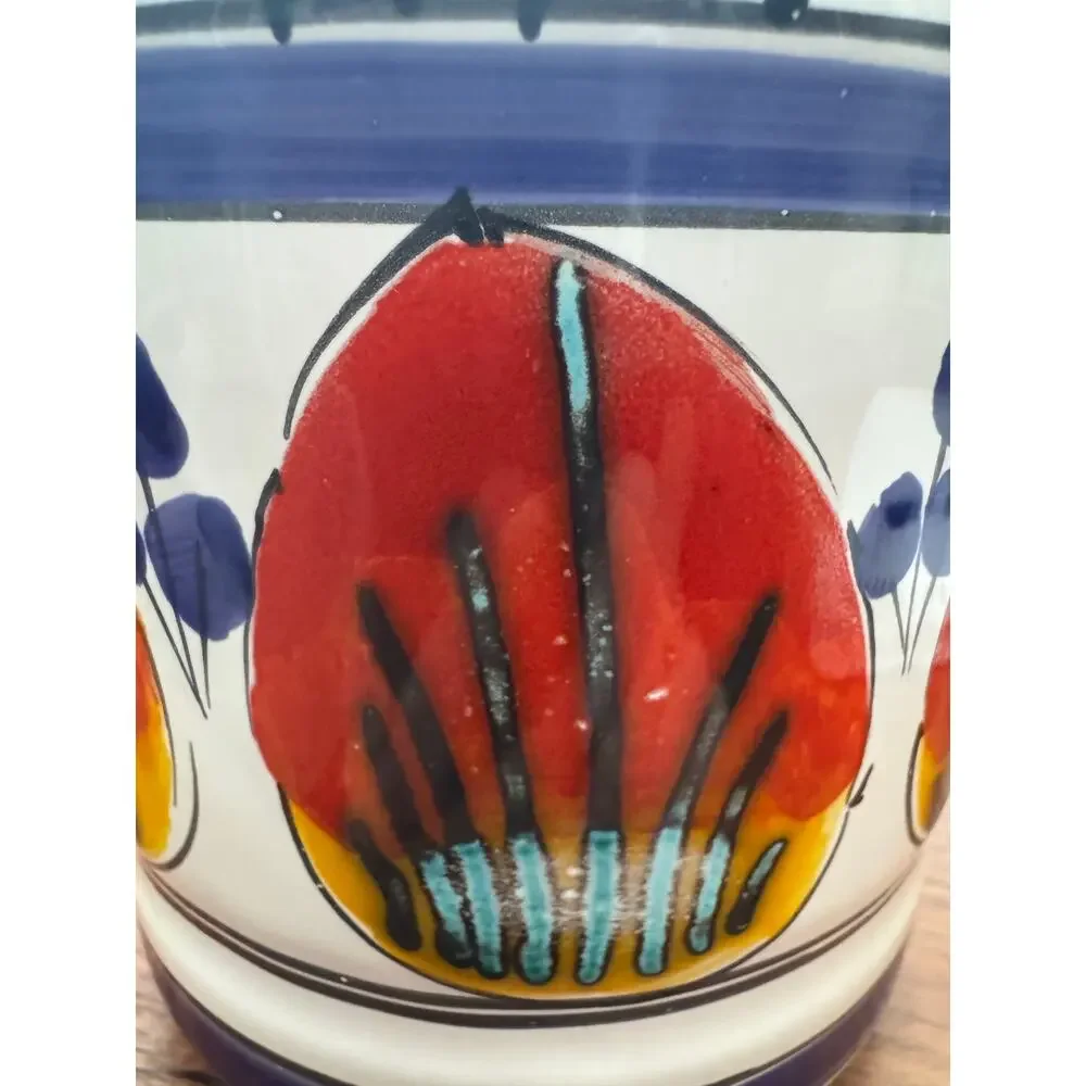 Hand Created Bellarte Allegria Italian Colorful Utensil Pot